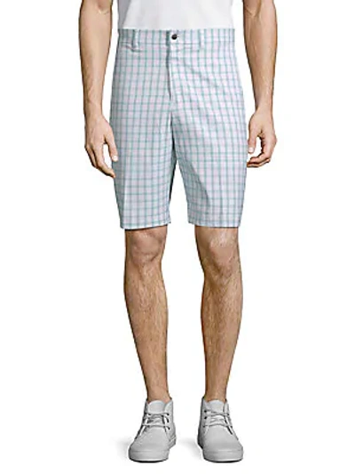 Callaway Classic Plaid Shorts In Bright White