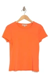Allsaints Bela Crewneck T-shirt In Bright Orange