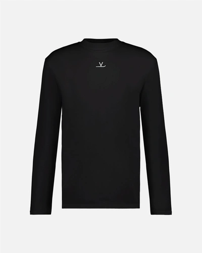 Vuarnet Long Sleeve Signature T-shirt In Black