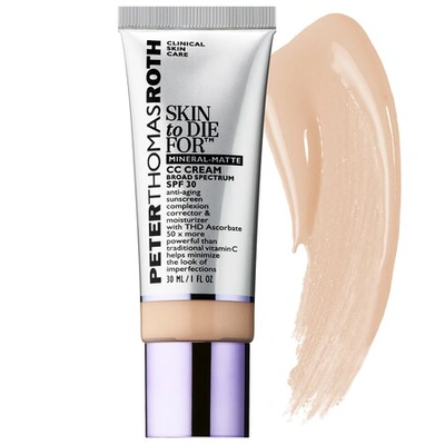 Peter Thomas Roth Skin To Die For Natural Matte Skin Perfecting Cc Cream Spf 30 In Light