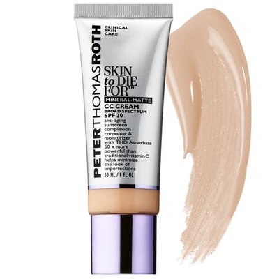 Peter Thomas Roth Skin To Die For Natural Matte Skin Perfecting Cc Cream Spf 30 In Medium