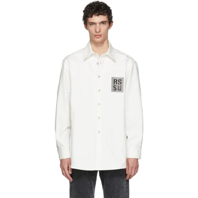 Raf Simons Over Denim Shirt In White