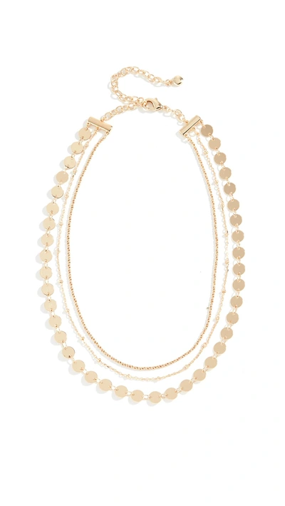 Baublebar Sophia Layered Choker Necklace In Yellow Gold