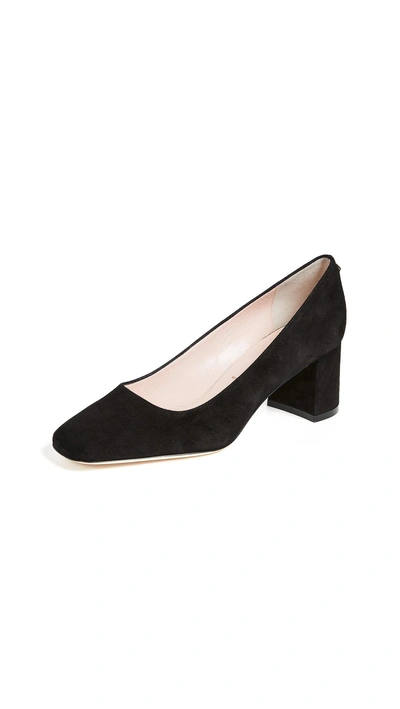 Kate Spade Kylah Square Toe Pumps In Black