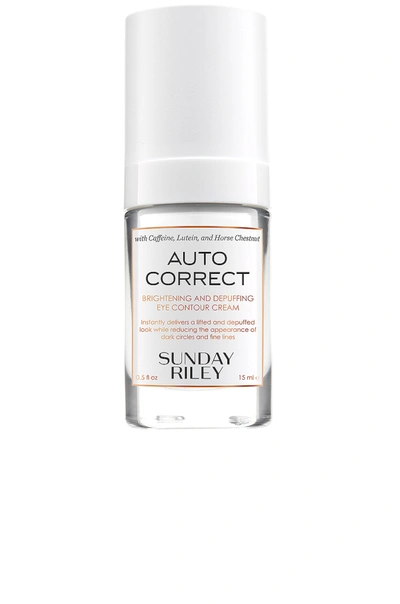 Sunday Riley Auto Correct Brightening And Depuffing Eye Contour Cream In N,a