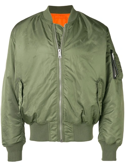 Alyx Sleeve Pocket Bomber Jacket In Green,khaki,orange