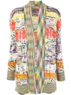 Missoni Long-line Intarsia-knit Cardigan In Multicolor