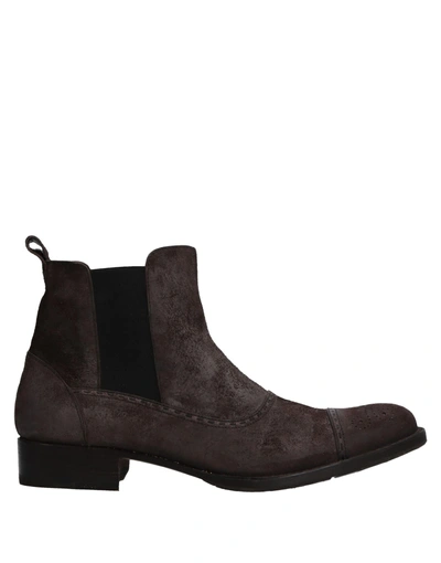 Henry Beguelin Ankle Boots In Dark Brown