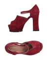 Redv Sandals In Maroon