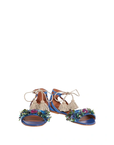Malone Souliers Sandals In Bright Blue