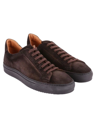 Doucal's Suede Sneakers In Brown