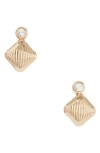 8 Other Reasons Triangle Drop Earrings In Gold