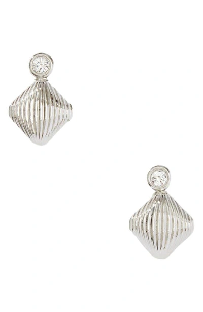 8 Other Reasons Triangle Drop Earrings In Silver