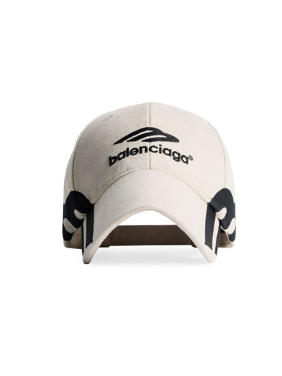 Balenciaga 3b Sports Icon Cap In Light Beige