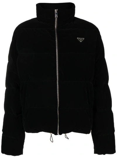 【PRADA】PADDED JACKET Prada Black Quilted Puffer Jacket – Savonches