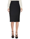 Max Mara Knee Length Skirts In Black