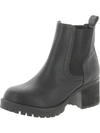 Mia Womens Block Heel Block Heel Ankle Boots In Black
