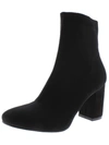 Mia Erika Womens Square Toe Pull On Sock Boot In Black