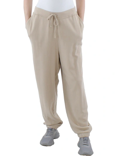 Eileen Fisher Womens Cozy Comfy Jogger Pants In Beige