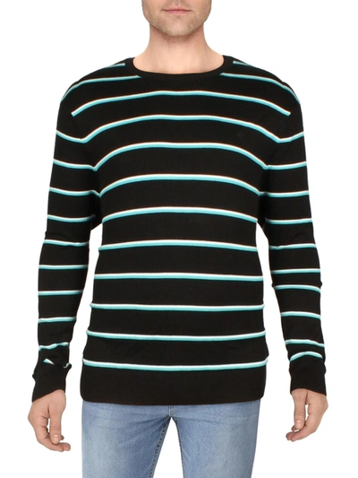 Calvin Klein Plus Supima Mens Knit Cozy Pullover Sweater In Black