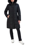 Cole Haan Signature Taffeta Quilted Puffer Coat With Bib In Black