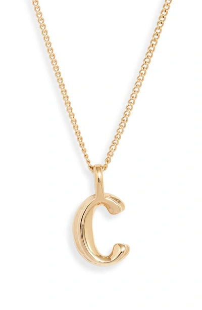 Jenny Bird Customized Monogram Pendant Necklace In High Polish Gold - C