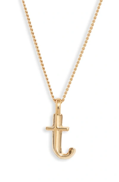 Jenny Bird Customized Monogram Pendant Necklace In High Polish Gold - T