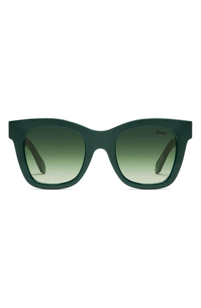 Quay After Hours 48mm Square Sunglasses In Emerald