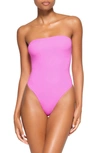 Skims Fits Everybody Strapless Bodysuit In Neon Orchid