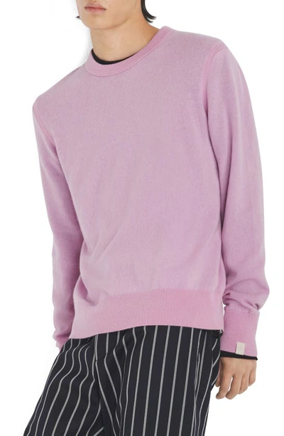 Rag & Bone Harding Cashmere Crewneck Sweater In Pink