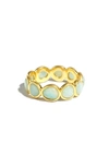 Madewell Stone Collection Blue Aventurine Ring In Amazonite