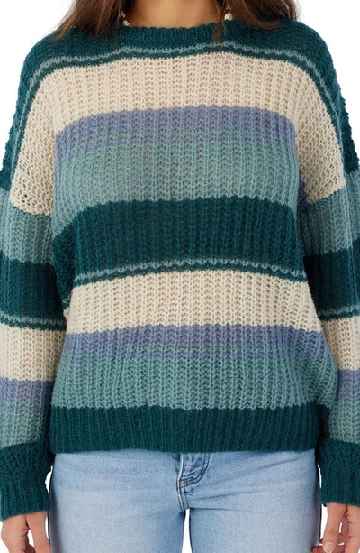 O'neill Lake View Stripe Sweater In Multi Colored