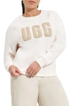 Ugg Collection Madeline Fuzzy Logo Sweatshirt In Nimbus/sand