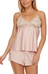 Flora Nikrooz Rosa Charm Short Pajamas In Smokey Rose