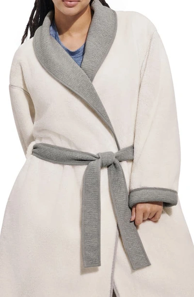 Ugg Anabella Reversible Robe In Grey Heather