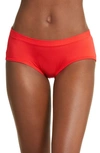 Meundies Feelfree Hipster Briefs In Bougie Rouge