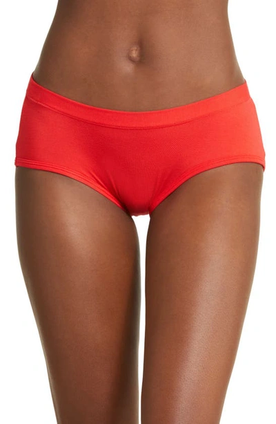 Meundies Feelfree Hipster Briefs In Bougie Rouge