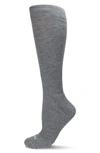 Memoi Gender Inclusive Performance Compression Socks In Med Gray Heather
