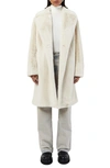 Apparis Stella Pluche™ Faux Fur Coat In Oat