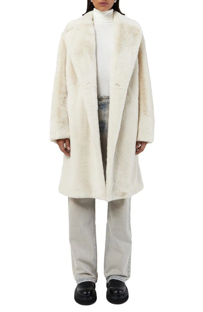 Apparis Stella Pluche™ Faux Fur Coat In Oat