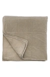 Pom Pom At Home Amsterdam Cotton Coverlet In Taupe