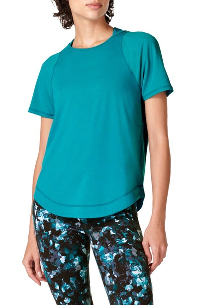 Sweaty Betty Breathe Easy Run T-shirt In Future Blue