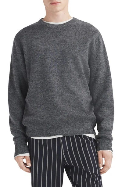 Rag & Bone York Wool Blend Jumper In Grey