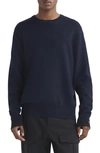 Rag & Bone York Wool Blend Sweater In Navy