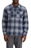 Outdoor Research Feedback Plaid Flannel Overshirt In Slate Plaid