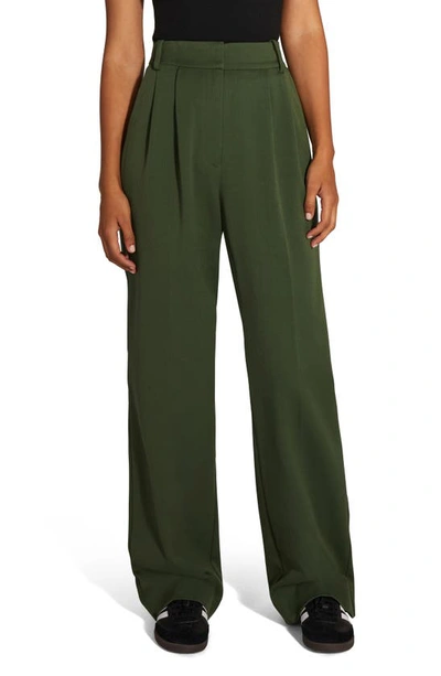 Favorite Daughter The Favorite Trouser Pleat Trousers In Evergreen