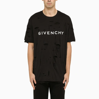 Givenchy Wide Black Cut-out T-shirt