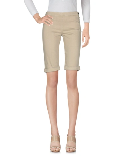 Woolrich Denim Bermudas In Beige