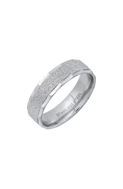 Hmy Jewelry Sanded Ring In Silver