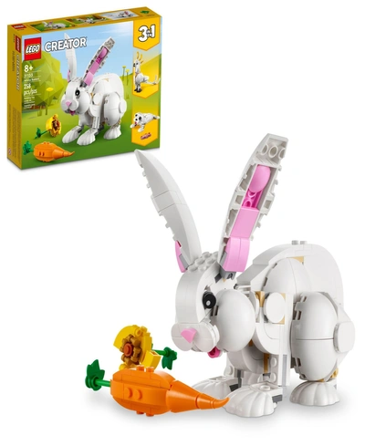 Lego Kids' Creator 3-in-1 White Rabbit, Cockatoo And Seal 31133 Toy Building Set In Multicolor